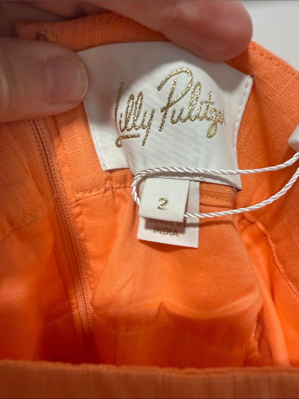 Lilly Pulitzer Rust Embroidered Maxi Dress - Picture 6 of 6